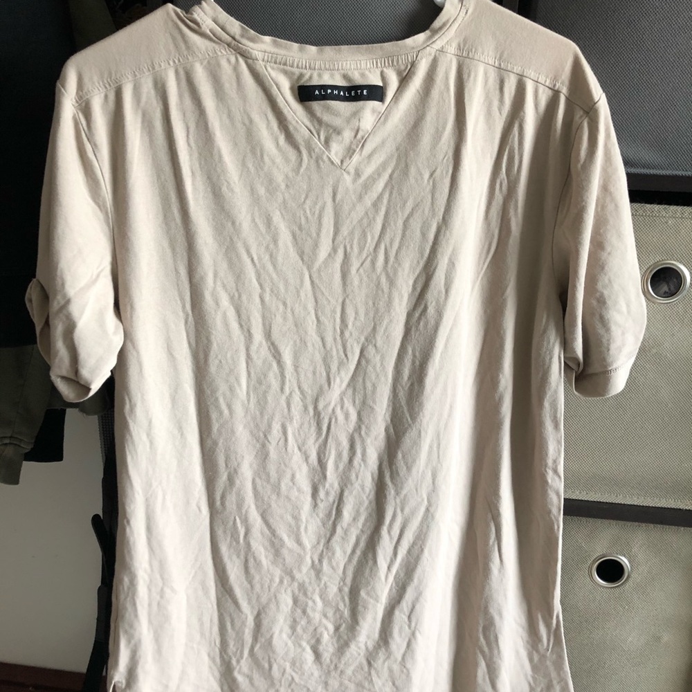 Alphalete rolled muscle T